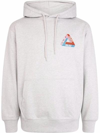 Palace Tri-tex Logo Hoodie In Grau