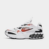 Nike Women's Zoom Air Fire Casual Sneakers From Finish Line In White/team Orange/reflect Silver/black
