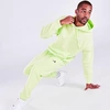 Nike Men's Sportswear Logo Twist Club Fleece Jogger Pants In Light Lemon Twist
