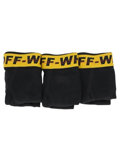 Off-white Off White Industrial Boxer Tri-pack In Black