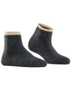 Falke Cosy Plush Short Socks In Anthracite