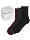 Falke Happy Assorted 3-pack Crew Socks Gift Box In Black Assorted