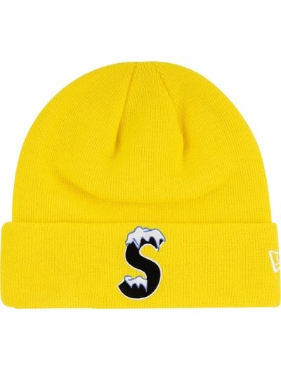 Supreme New Era Beanie Hat In Yellow