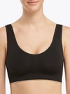 Spanx Breast Of Both Worlds Reversible Wire-free Bra In Black,barely There