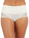 Spanx Undie-tectable Lace Hi-hipster In Beige-neutral In Powder