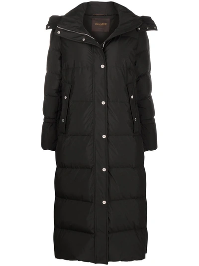 Moorer Padded Feather-down Coat In Black