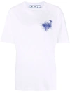 Off-white White Scribble Logo-print T-shirt In Weiss