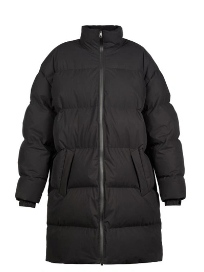 Bottega Veneta Frosted Cotton-poplin Quilted Down Jacket In Black