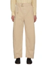 LEMAIRE BELTED TWISTED COTTON BALLOON PANTS