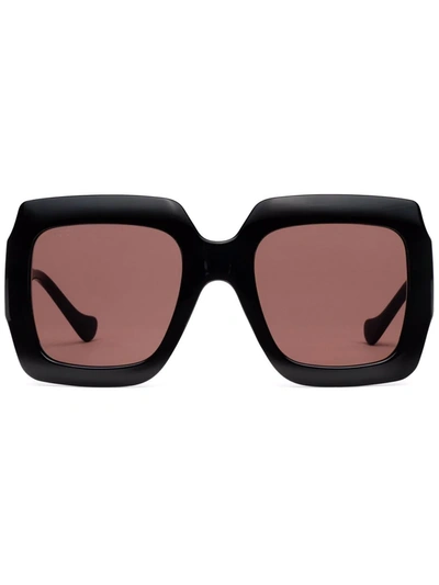 Gucci Square-frame Tinted Sunglasses In Brown