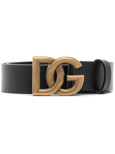 DOLCE & GABBANA CROSSOVER DG BUCKLE BELT