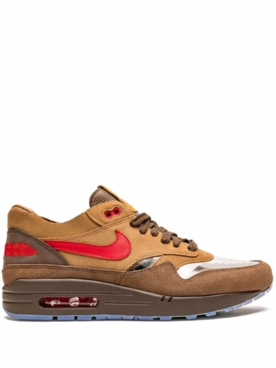 Nike Air Max 1 Panelled Sneakers In Brown