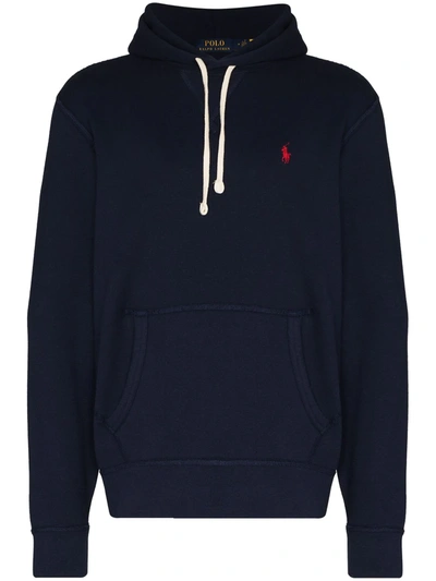 Polo Ralph Lauren Polo Pony Long-sleeve Hoodie In Blue