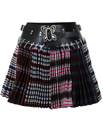 Chopova Lowena Mix-print Pleated Mini Skirt In Multicolour