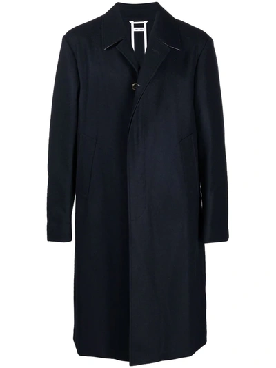 Thom Browne Single-breasted Coat In Blau