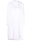 Maison Margiela High-low Hem Shirtdress In Weiss