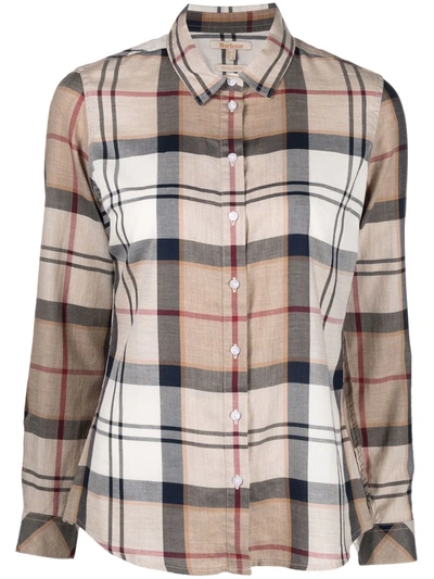 Barbour Tartan Check-print Shirt In Nude