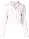 COURRÈGES CROPPED NOTCHED COLLAR JACKET