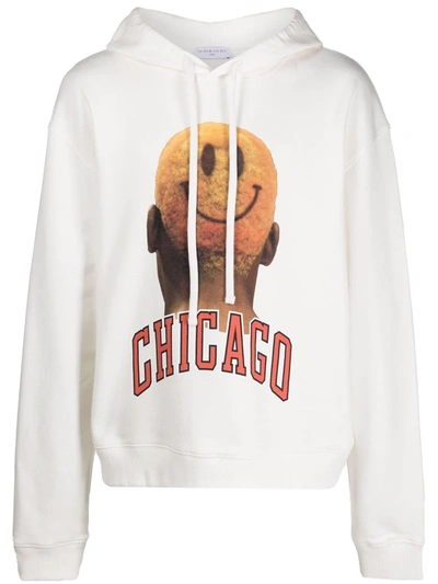 Ih Nom Uh Nit Chicago Print Hoodie In Weiss