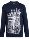 Palace Winz Logo T-shirt In Blue