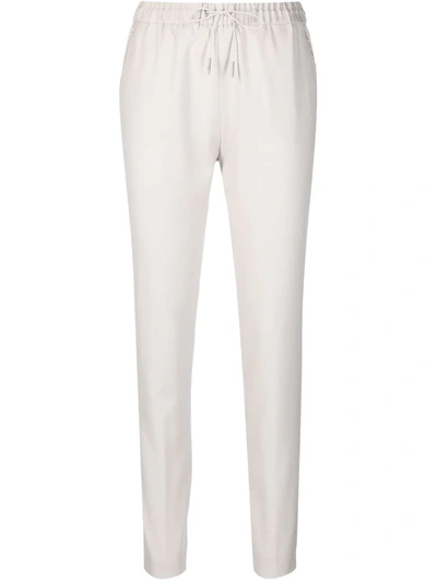 Fabiana Filippi Low-waist Drawstring Trousers In Neutrals