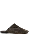 BOTTEGA VENETA CRYSTAL EMBELLISHED SLIPPERS