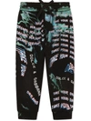 DOLCE & GABBANA GRAPHIC-PRINT COTTON TRACK TROUSERS