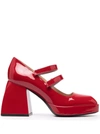 Nodaleto Bulla Babies 65 Leather Pumps In Red