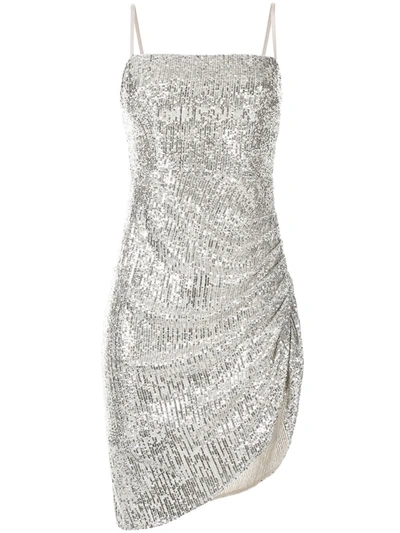 In The Mood For Love Osborne Silver Sequin Mini Dress