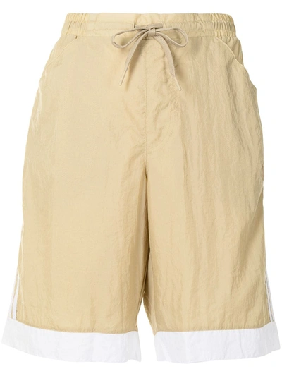 Adidas Originals Logo-patch Utility Shorts In Brown
