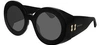 Gucci Grey Round Mens Sunglasses Gg0779s 002 55 In Grey