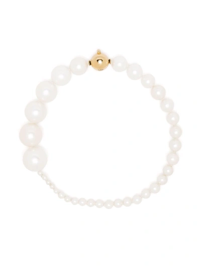 Sophie Bille Brahe Petite Peggy 14-karat Gold Pearl Bracelet