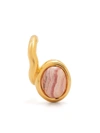 Charlotte Chesnais Gold Framed Neo Turtle Earrings In Rosa