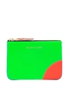 Comme Des Garçons Super Fluo Leather Pouch In Mehrfarbig