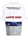 AAPE BY A BATHING APE ALL-OVER GRAPHIC PRINT T-SHIRT