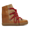 Isabel Marant Nowles Lace-up Ankle Boots In 50cm Camel