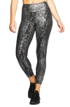 Heroine Sport Marvel Metallic High Waist Leggings In Python