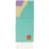 LOEWE MULTICOLOR MOHAIR GRAPHIC SCARF