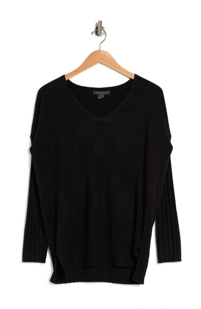French Connection Babysoft V-neck Pullover Sweater In Black