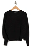 French Connection Mozart Popcorn Sweater In Black