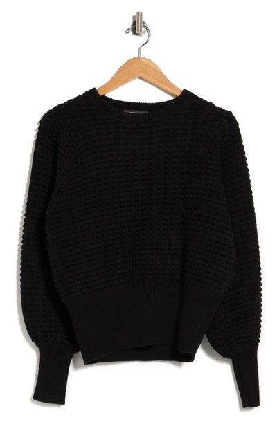 French Connection Mozart Popcorn Sweater In Black