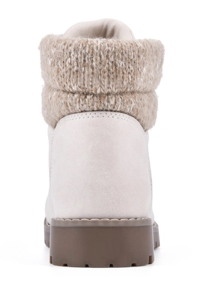 White Mountain Pathfield Lace-up Bootie In Winter Wht