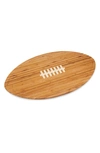 Picnic Time Kickoff Football Bamboo Cutting Board & Serving Tray In Bamboo