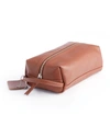 Royce New York Compact Toiletry Bag In Tan