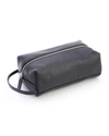 Royce New York Compact Leather Toiletry Bag In Black