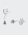 Fils Unique Gambit Sterling Silver Cufflinks In Silver