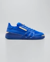 Giuseppe Zanotti Men's Talon Mix-leather Low-top Sneakers In Francia