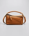 Loewe Puzzle Calfskin Small Satchel In Light Caramel