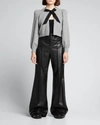 ALICE AND OLIVIA DYLAN HIGH-WAIST FAUX-LEATHER PANTS,PROD168570365