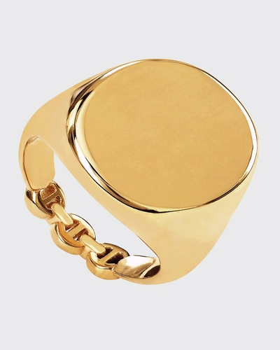 Hoorsenbuhs 18k Yellow Gold Signet Ring In Yg